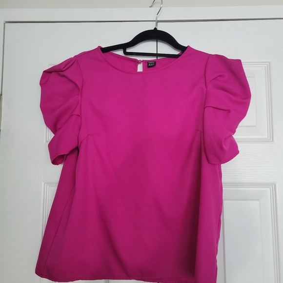Shein puff sleeve solid top - Picture 1 of 2
